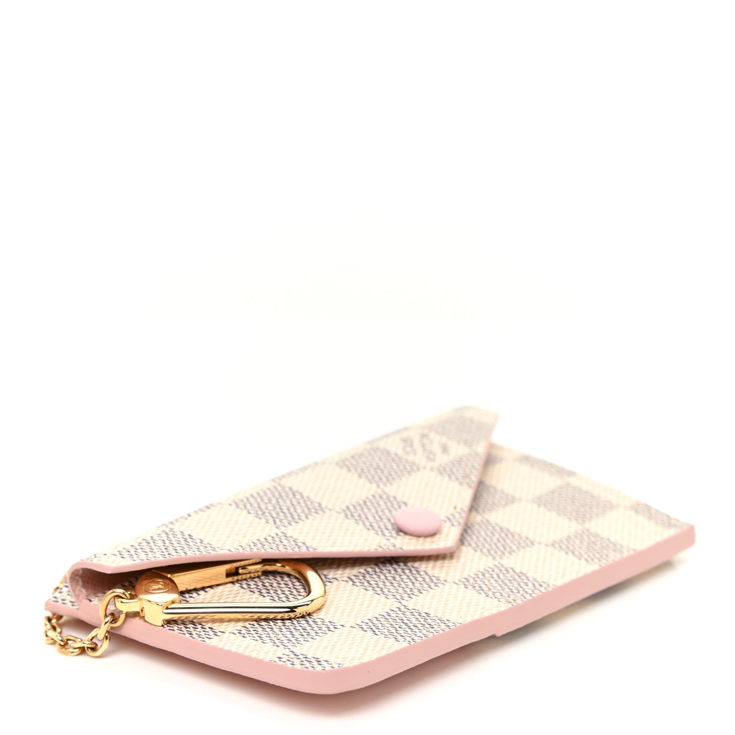 Damier Azur Recto Verso Card Holder Rose Ballerine