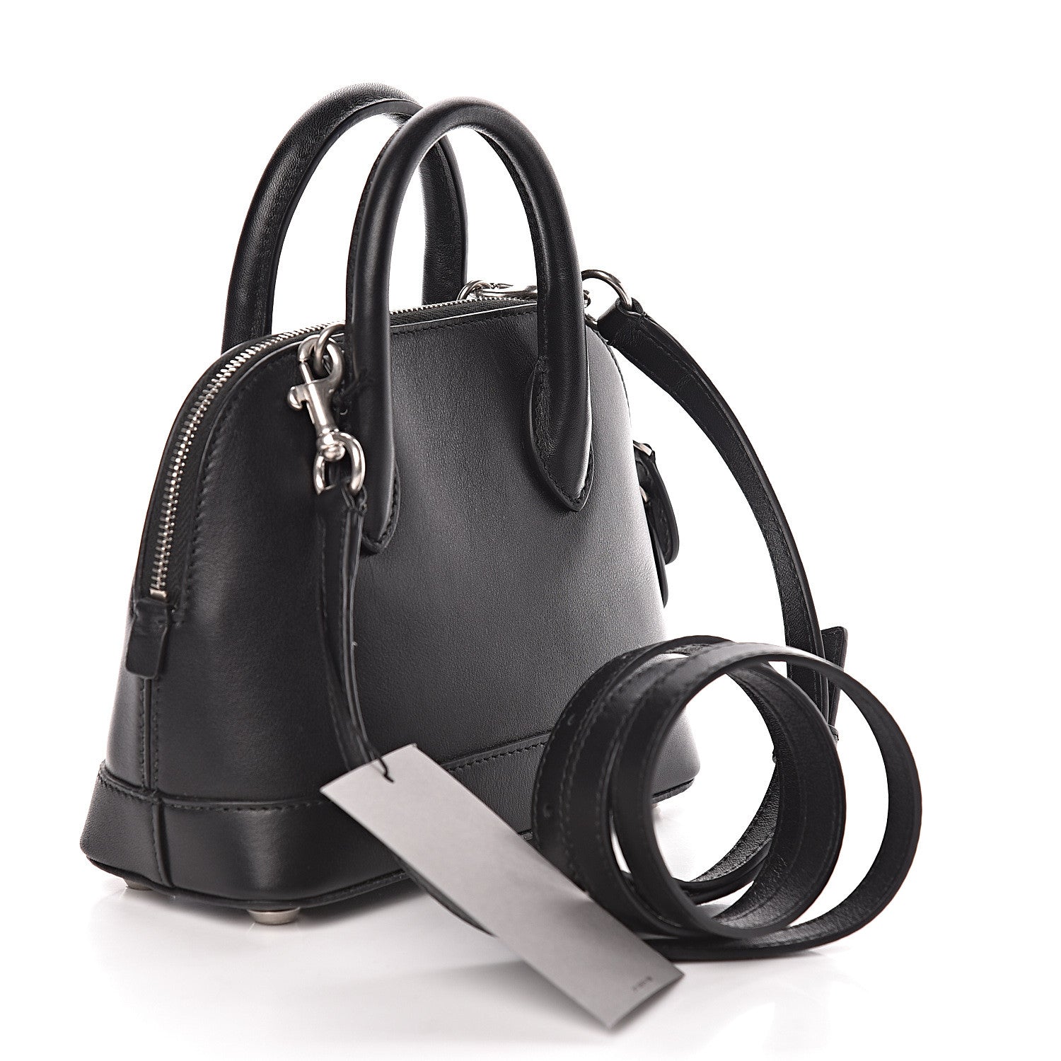 Balenciaga Calfskin I Love Techno XXS Ville Top Handle Bag Black Multicolor 3 of 9