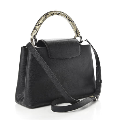 Louis Vuitton Taurillon Ayers Capucines PM Black 3 of 9