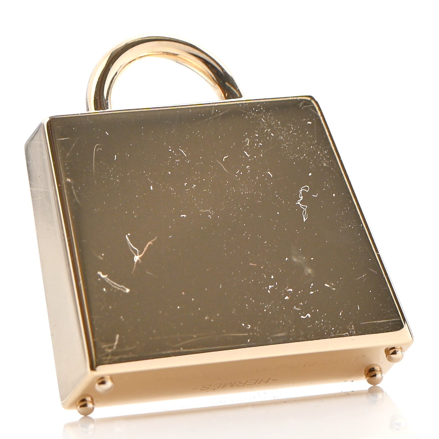 Lacquered Permabrass Kelly Curiosite Charm Black
