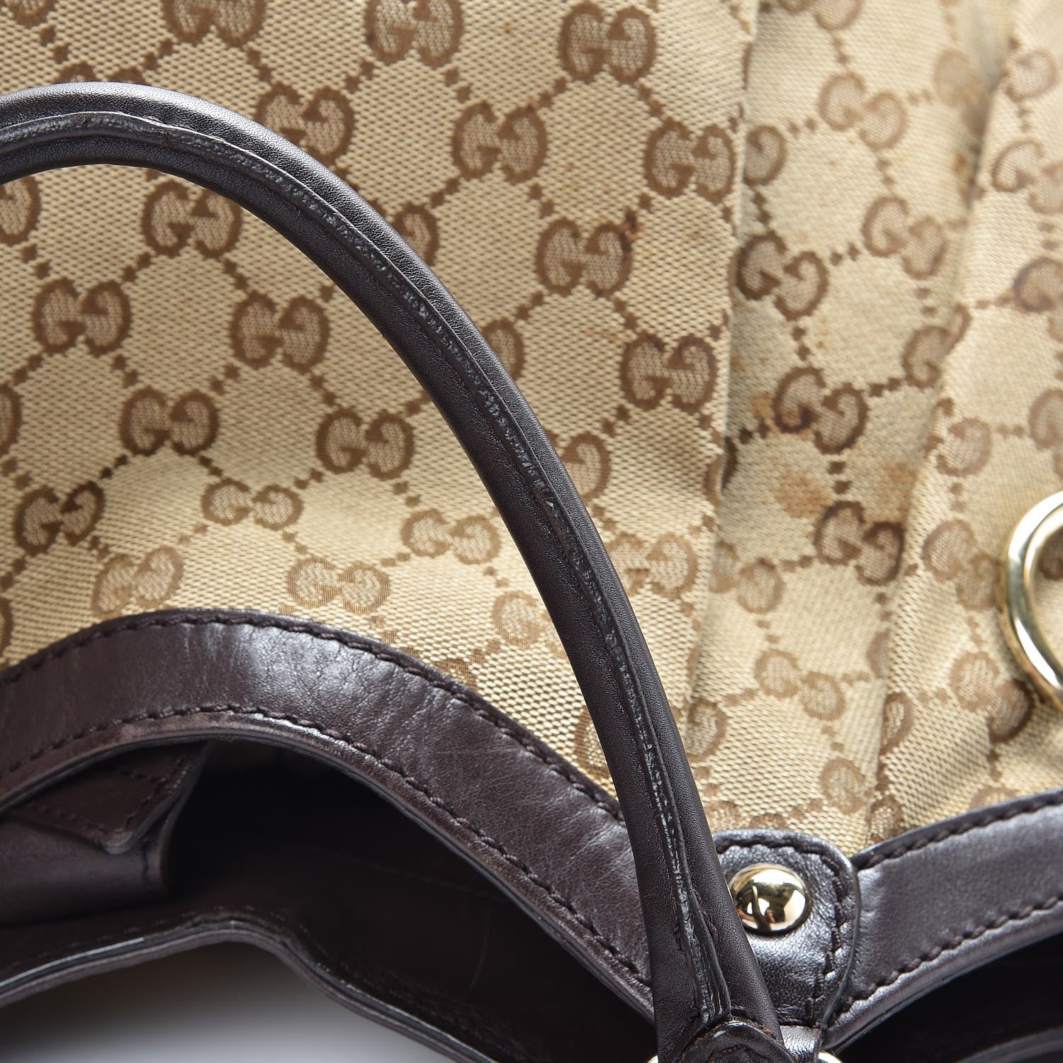 Gucci Monogram Large Sukey Tote Dark Brown 13 of 15