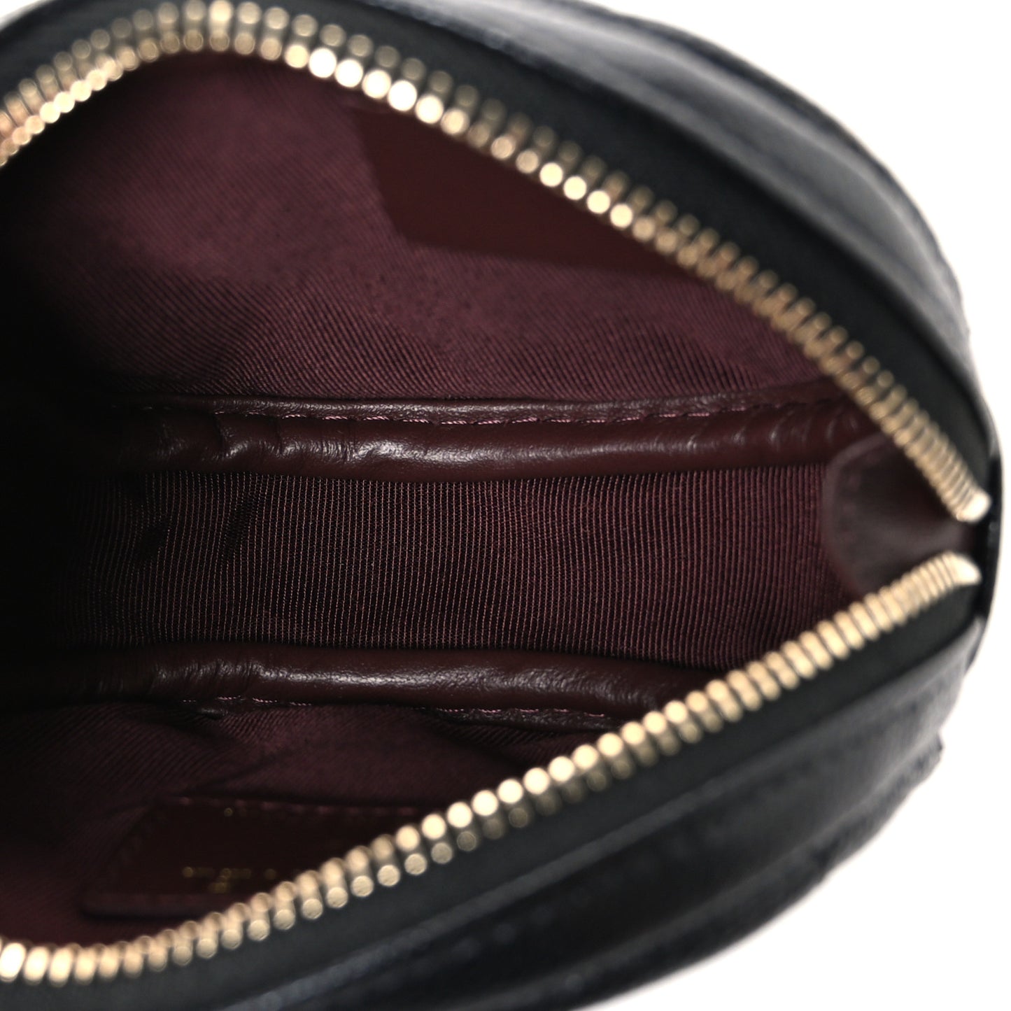 Caviar Quilted Zip Around Classic Coin Purse Black