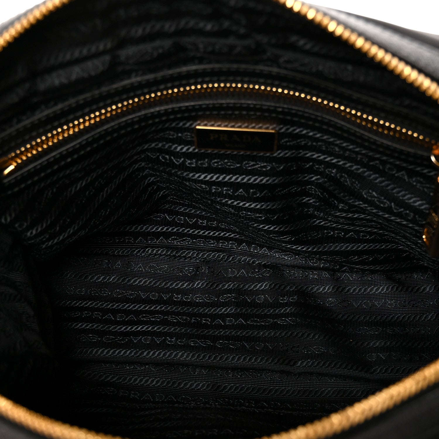 Prada Tessuto Nylon Saffiano Bauletto Black 5 of 10