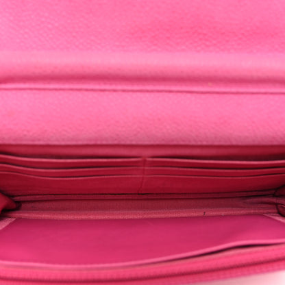 Chanel Iridescent Caviar Quilted Wallet on Chain WOC Pink 5 of 14