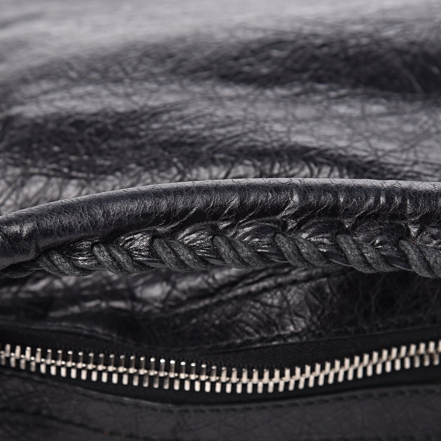 Agneau Giant 12 Silver Hardware Day Hobo Black