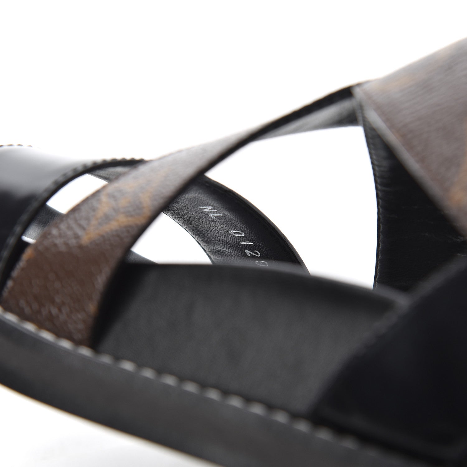 Louis Vuitton Monogram Crossroad Comfort Sandals 37 Black 8 of 13