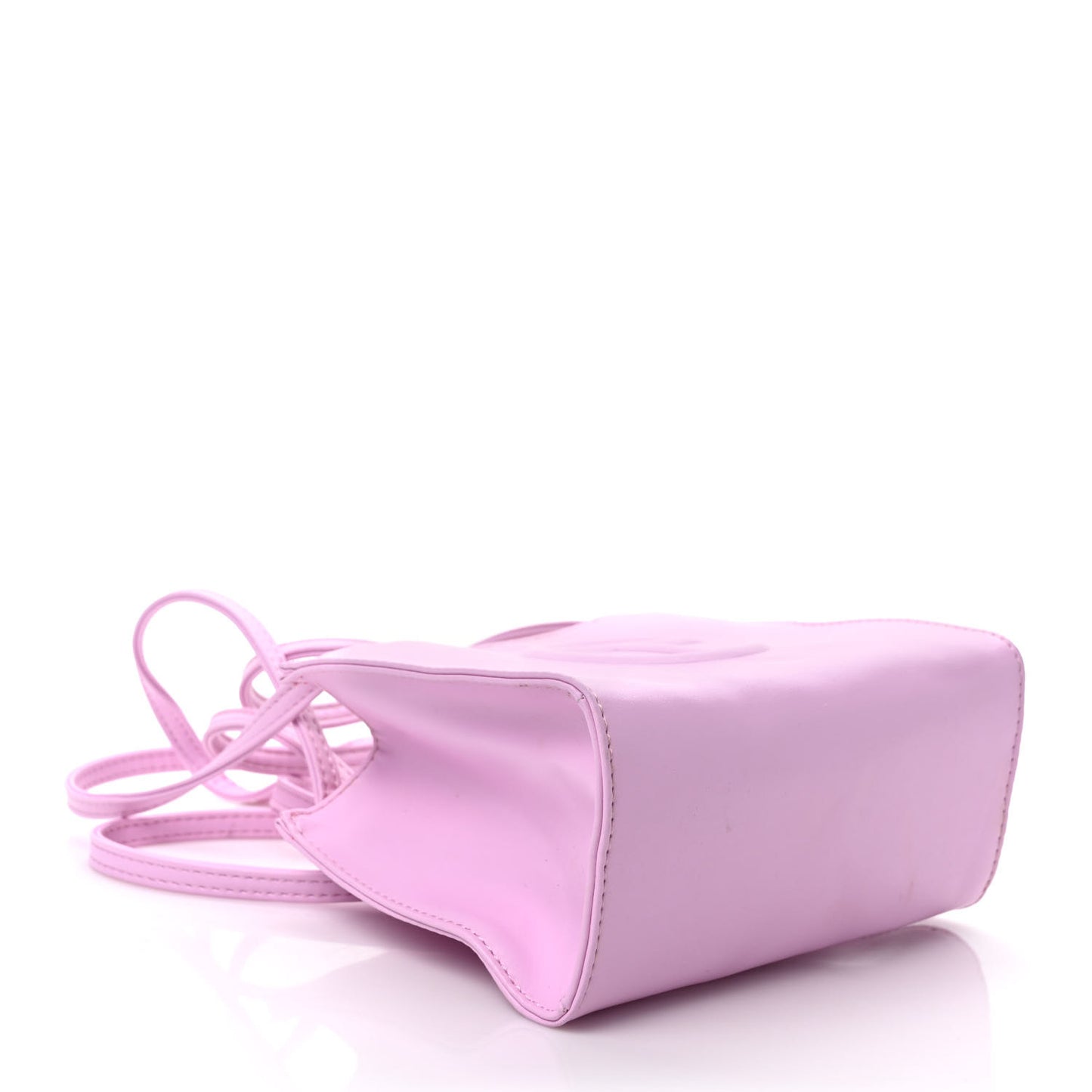 Vegan Leather Small Shopping Bag Bubblegum
