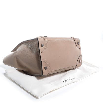 Celine Drummed Calfskin Mini Luggage Dune 4 of 9