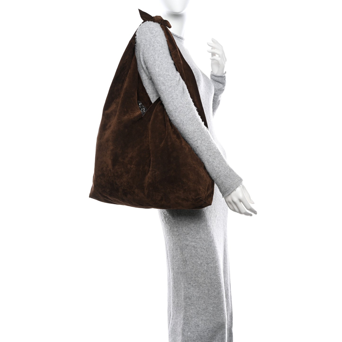 Suede Bindle Bag Espresso
