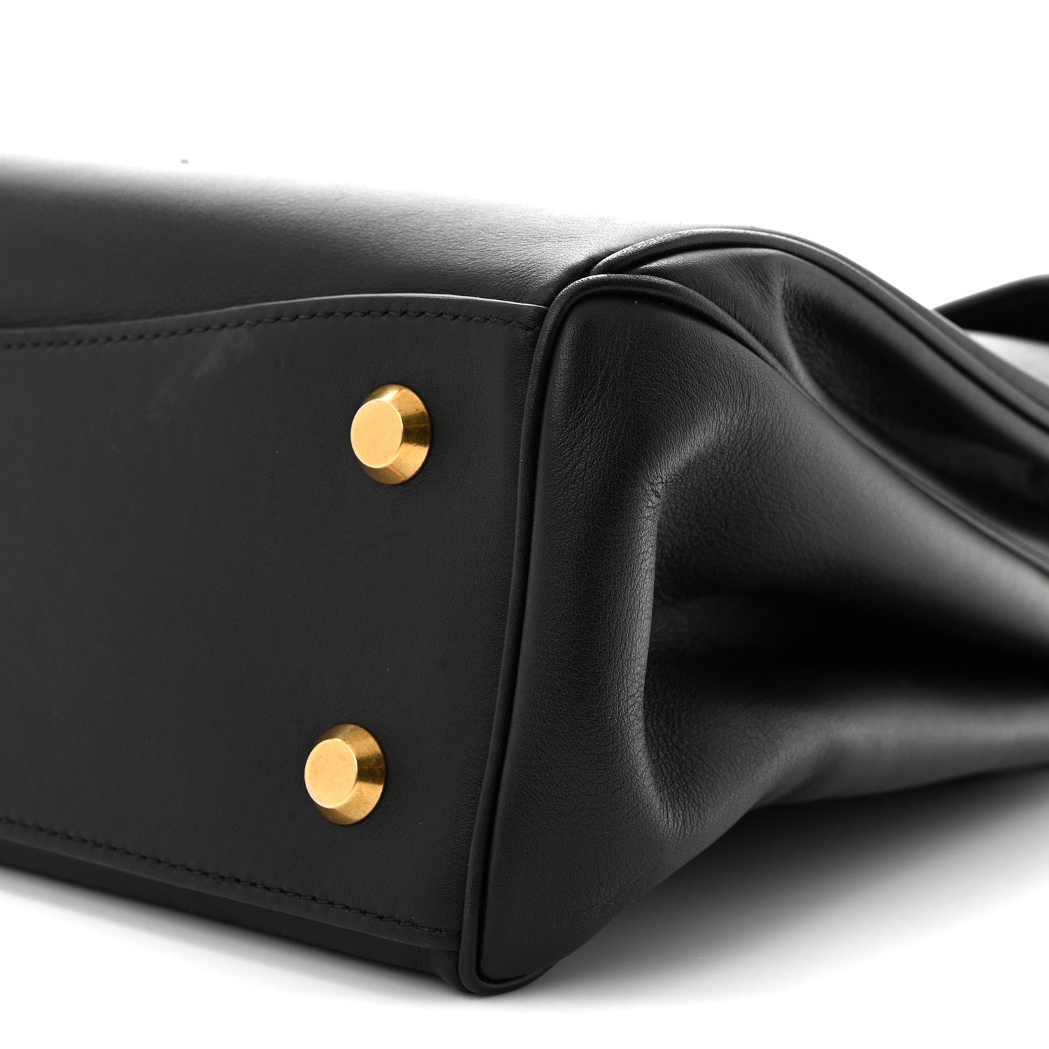 Balenciaga Natural Smooth Calfskin Medium Rodeo Top Handle Handbag Black 11 of 12