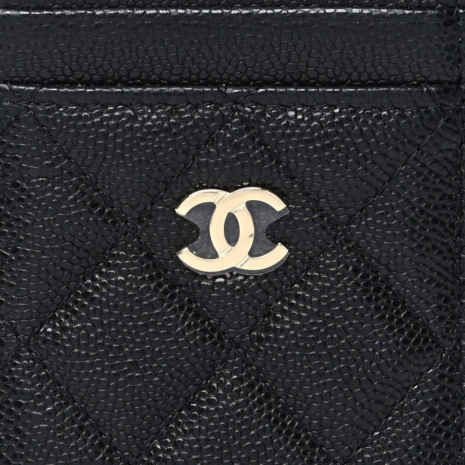 Chanel Caviar Quilted Zip Card Holder Black 8 of 8