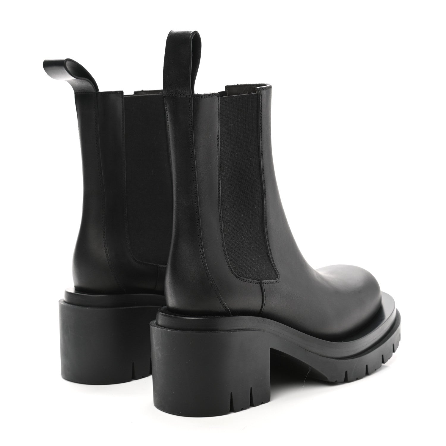 Bottega Veneta Calfskin The Lug Chelsea 30/70mm Ankle Boots 35.5 Black 4 of 7