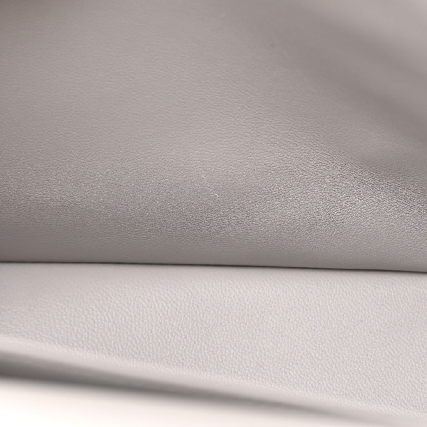 Caviar Quilted Jumbo Double Flap Grey