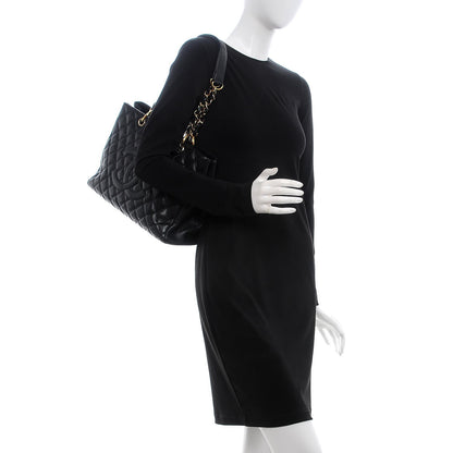 Chanel Caviar Quilted Grand Shopping Tote GST Black 2 of 12