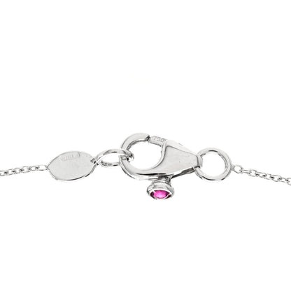 Roberto Coin 18K White Gold Diamond .70ctw Diamonds By The Inch Fifteen Station Necklace 5 of 5