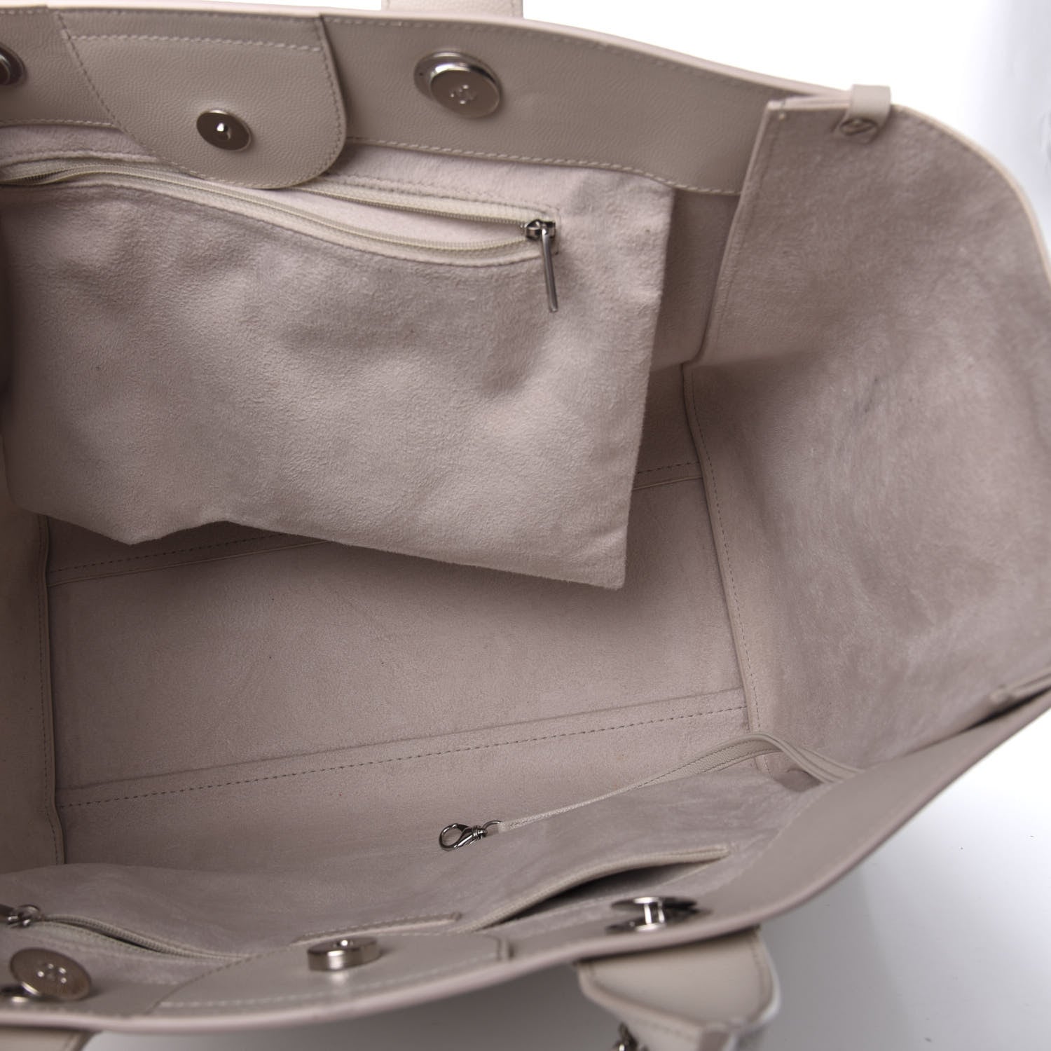Chanel Caviar Medium Studded Deauville Tote Beige 5 of 12