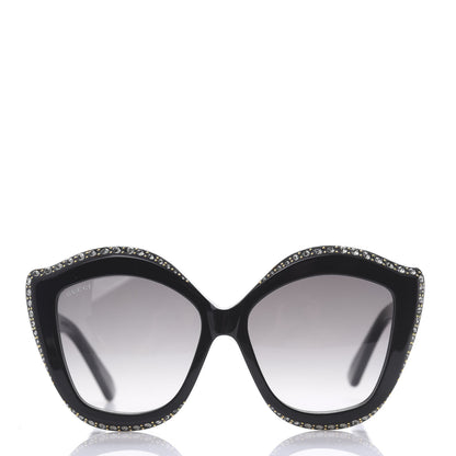Gucci Crystal Cat Eye GG0118S Sunglasses Black 2 of 8