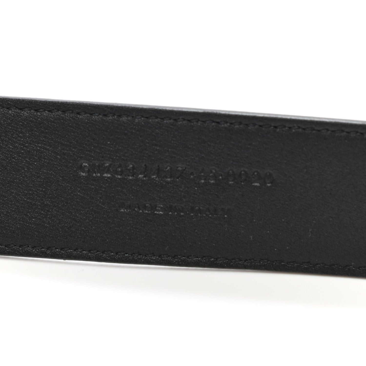 Saint Laurent Smooth Calfskin Monogram Square Buckle Belt 65 26 Black 5 of 6