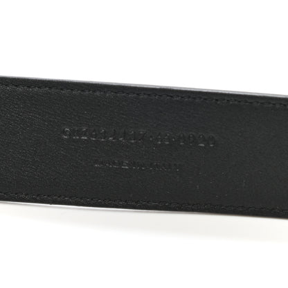 Saint Laurent Smooth Calfskin Monogram Square Buckle Belt 65 26 Black 5 of 6