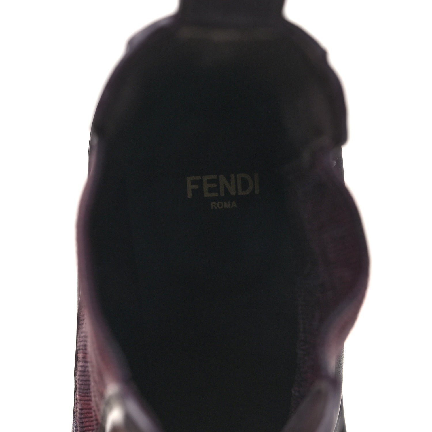 Fendi Vitello Maglia FF Domino Biker Boots 37 Mosto 8 of 10