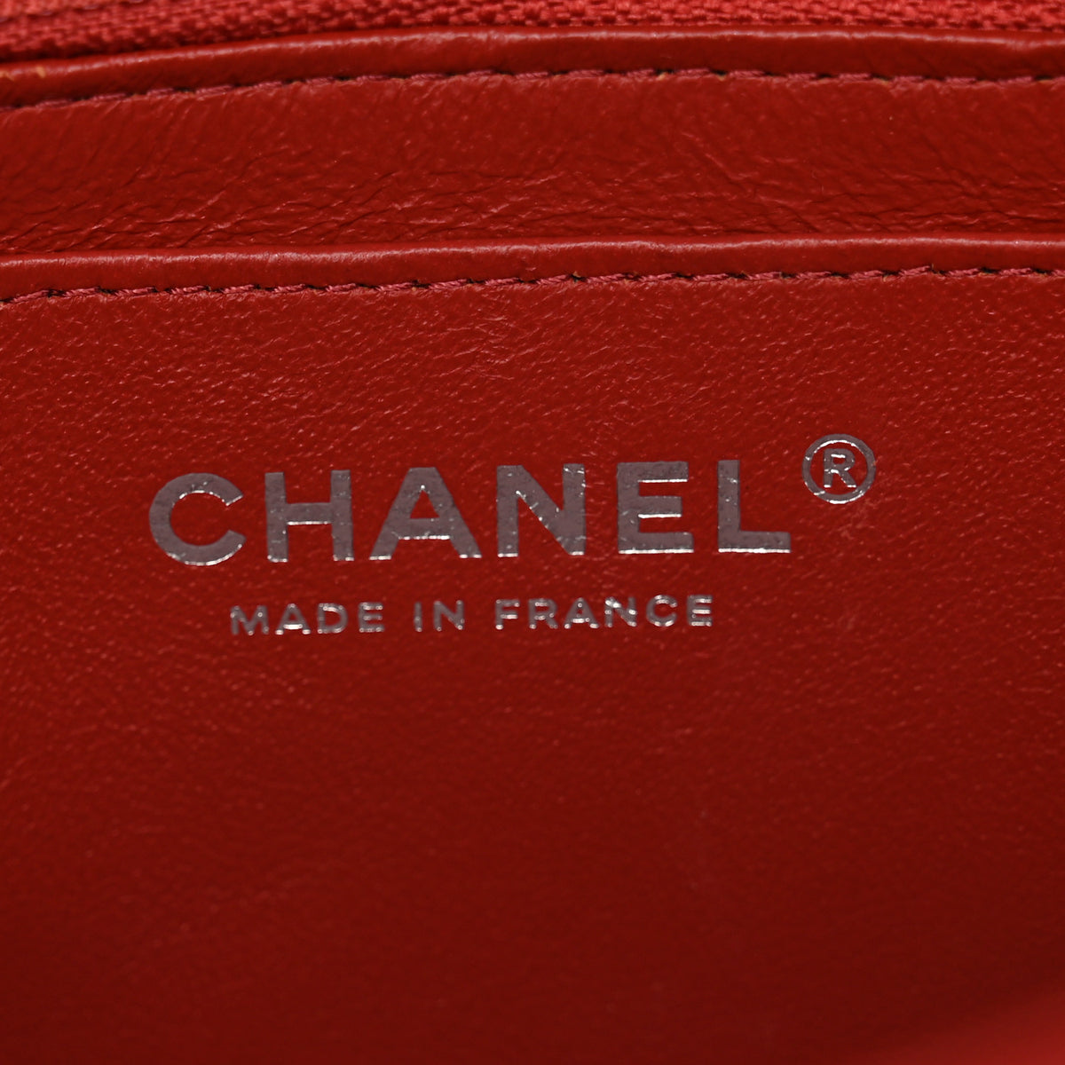 Chanel Caviar Quilted Mini Rectangular Flap Red 6 of 10