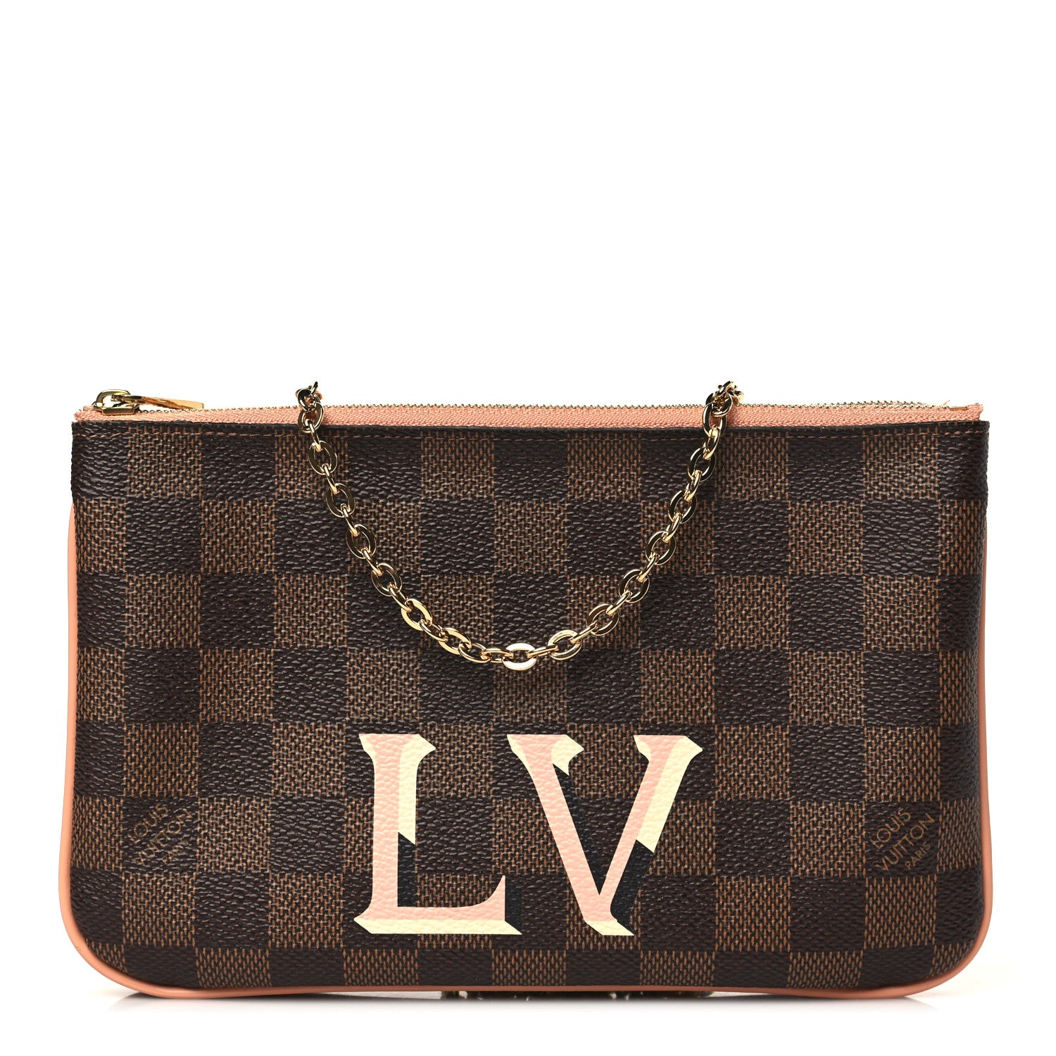 Louis Vuitton Damier Ebene Double Zip Pochette 1 of 10