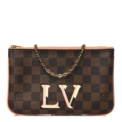 Louis Vuitton Damier Ebene Double Zip Pochette 1 of 10