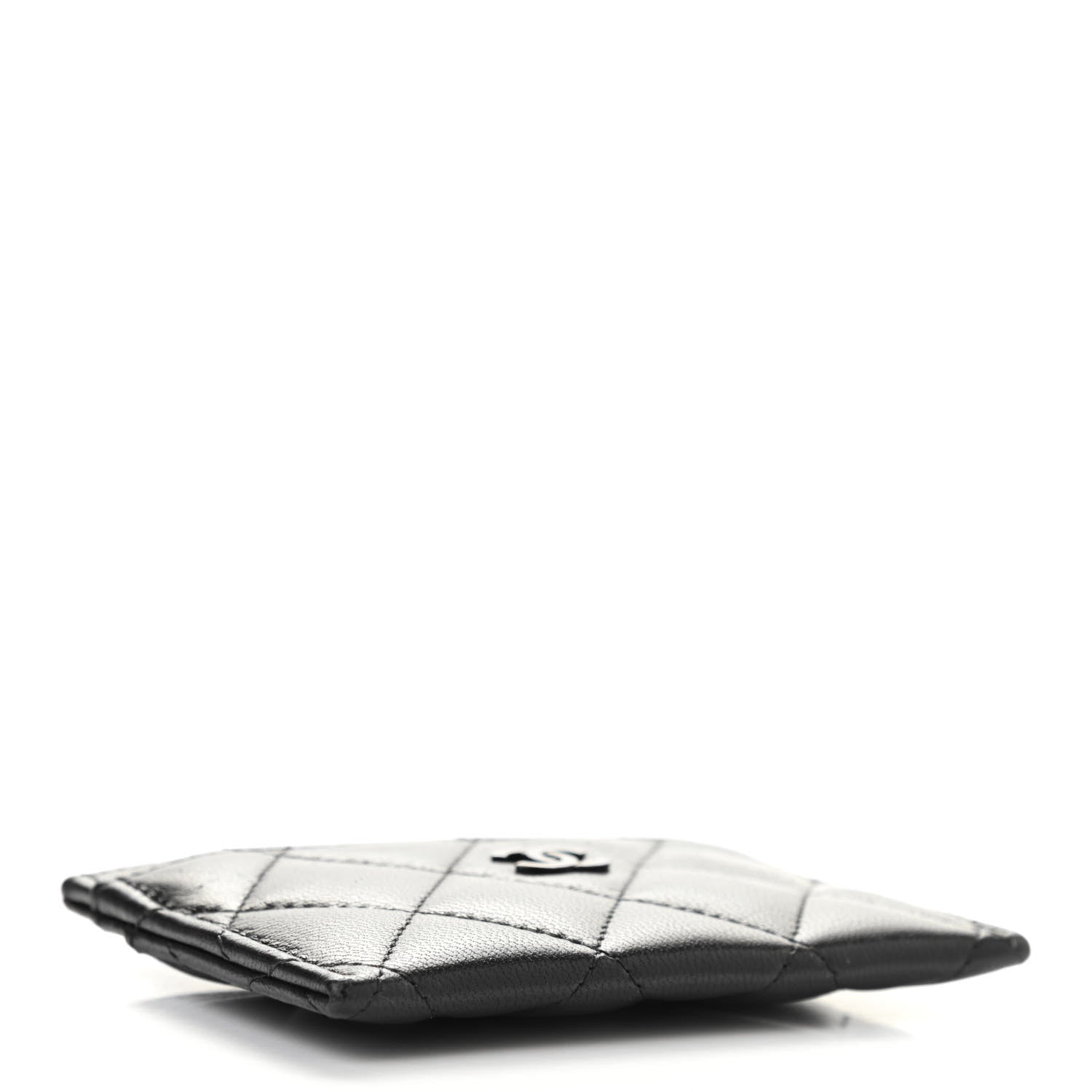 Chanel Lambskin Quilted Card Holder So Black 4 of 8