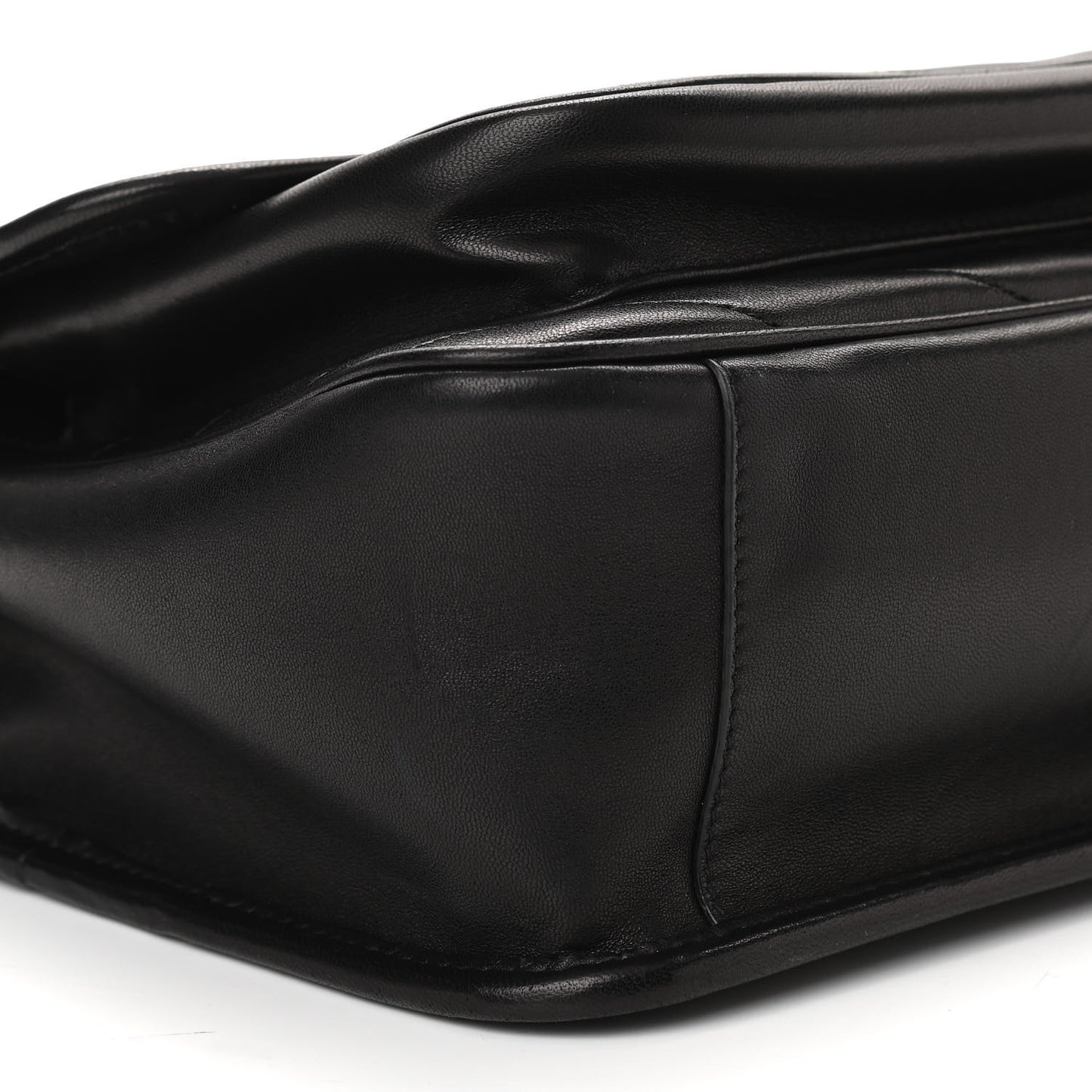 Lambskin Matelasse Monogram Medium Niki Chain Satchel Black