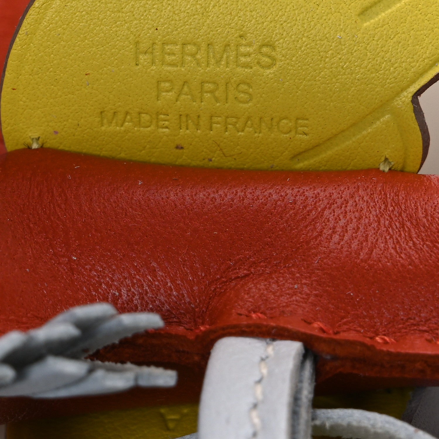Hermes Milo Lambskin Grigri Rodeo Pegase Horse Bag Charm PM Cornaline Bleu Brume Lime 3 of 5