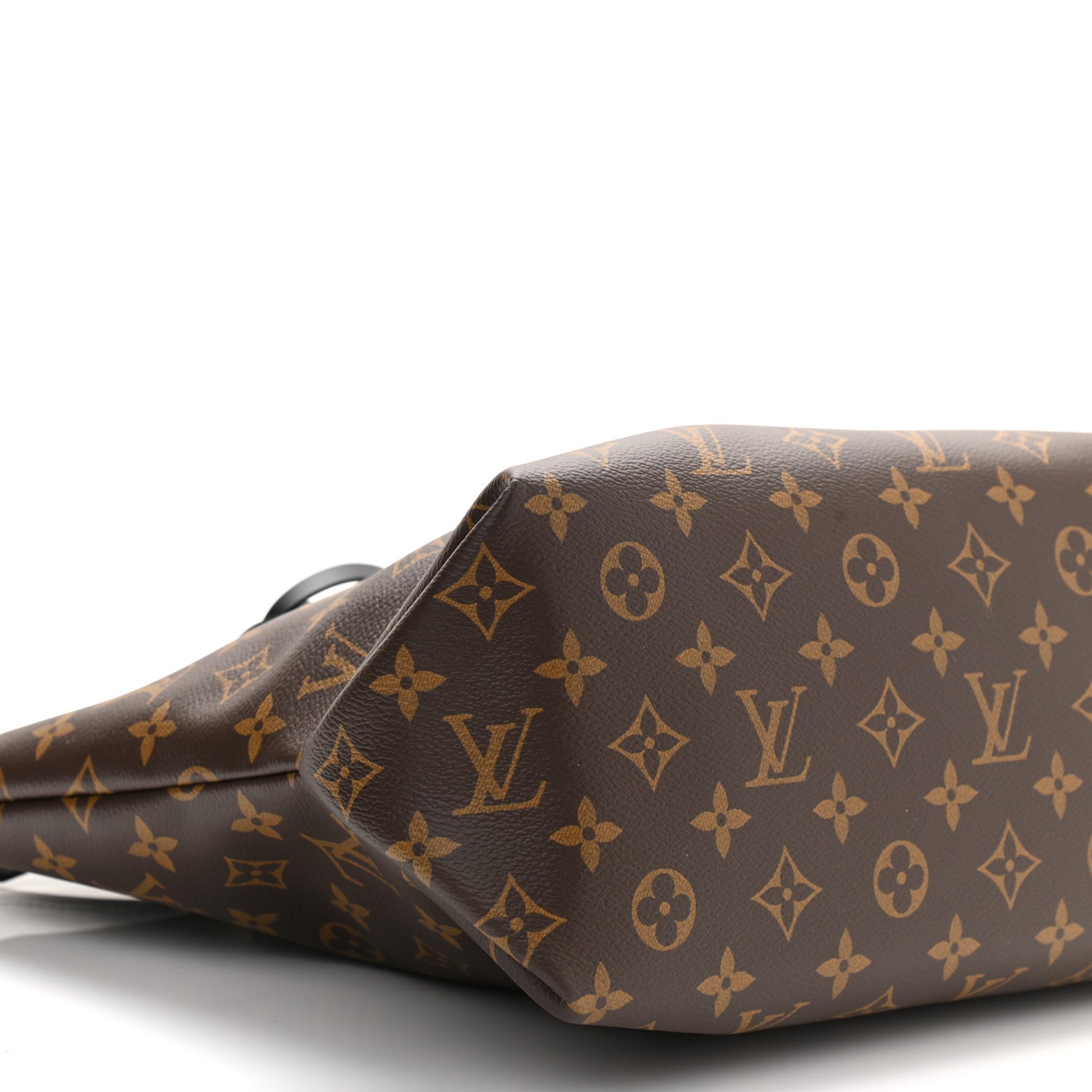 Louis Vuitton Monogram Flower Zipped Tote MM Black 9 of 10