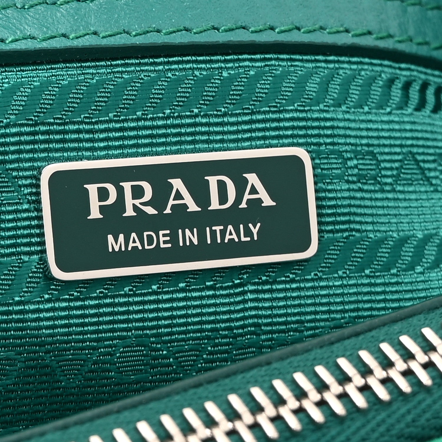Prada Satin Crystal Mini Galleria Double Zip Tote Mango 6 of 11