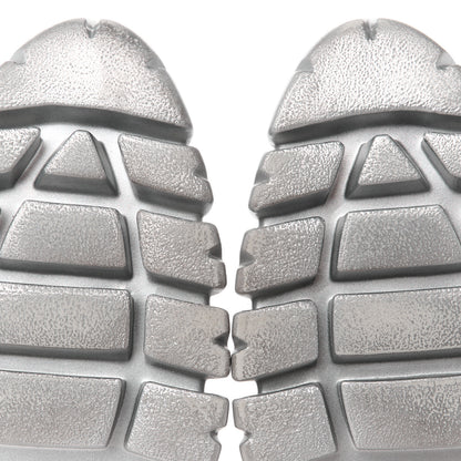 Prada Rubber Technical Knit Fabric Triangle Logo Evolution 55mm Sneakers 39 Argento 10 of 10