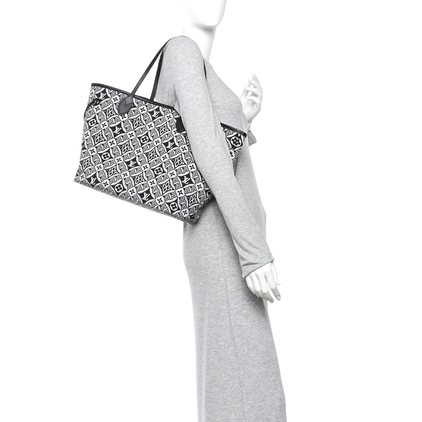 Jacquard Since 1854 Neverfull MM Grey