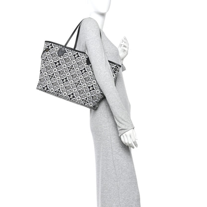Louis Vuitton Jacquard Since 1854 Neverfull MM Grey 2 of 10