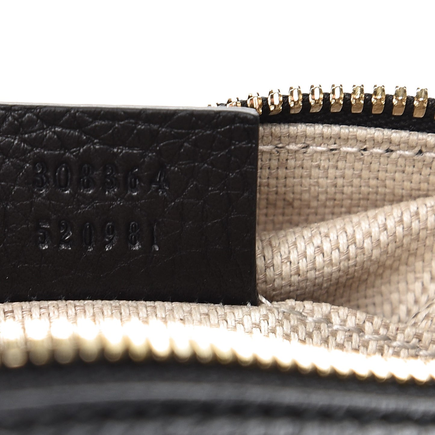 Pebbled Calfskin Small Soho Disco Bag Black