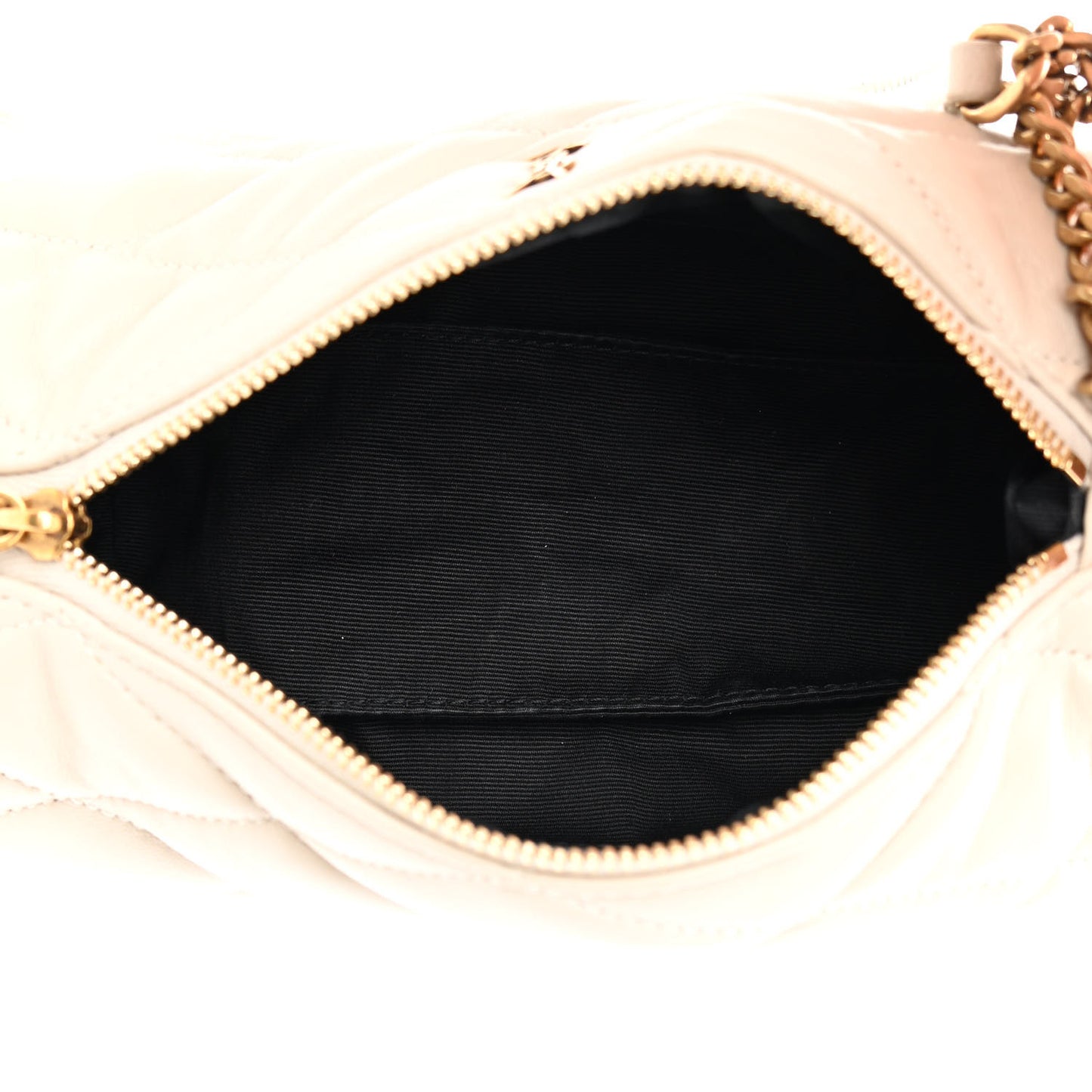 Lambskin Monogram Mini Sade Tube Bag Crema Soft