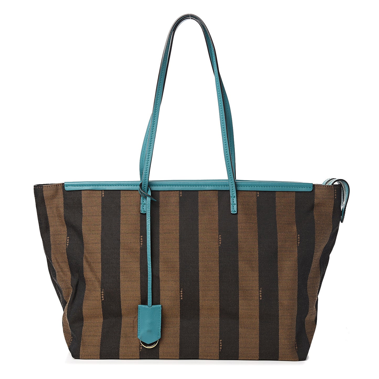 Pequin Vitello Medium Roll Tote Tobacco Lago