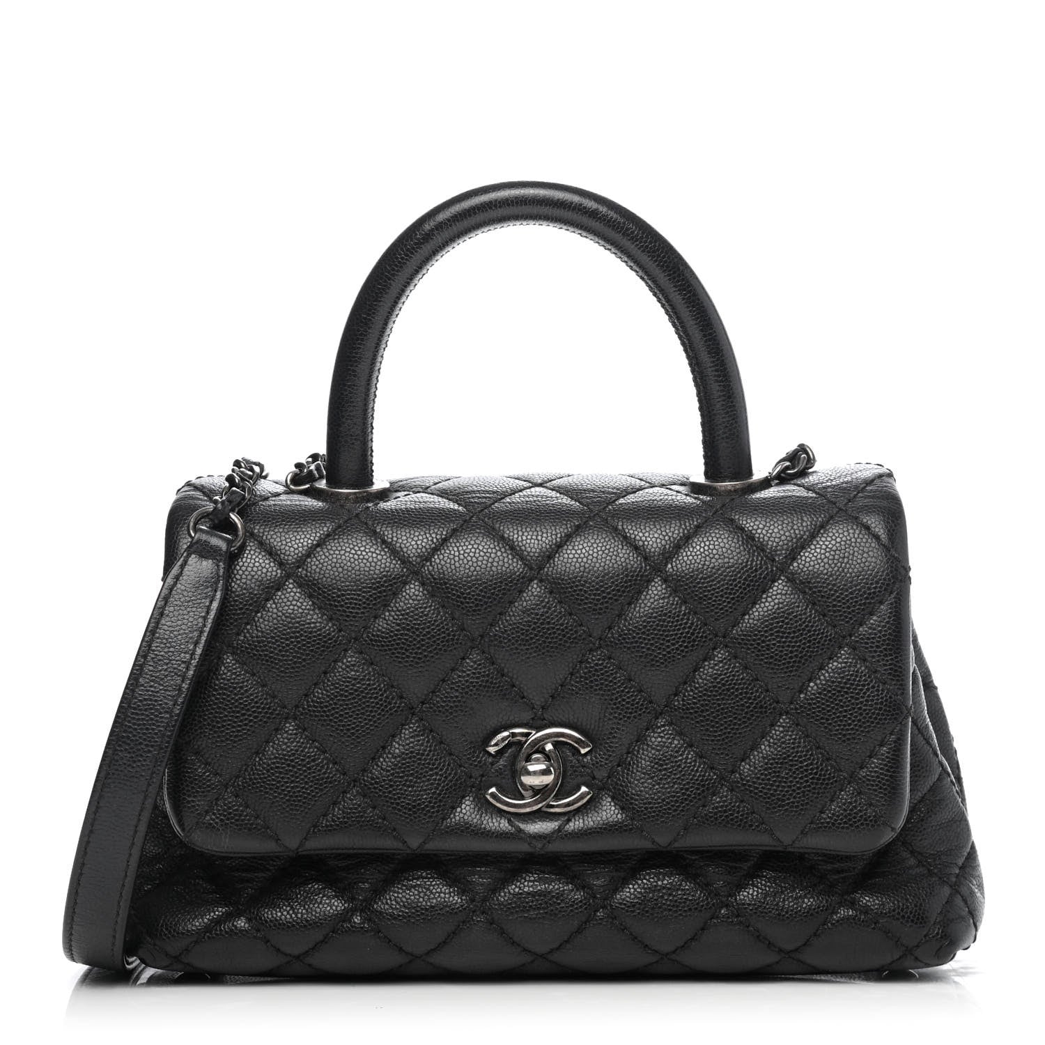 Chanel Caviar Quilted Mini Coco Handle Flap Black 1 of 4