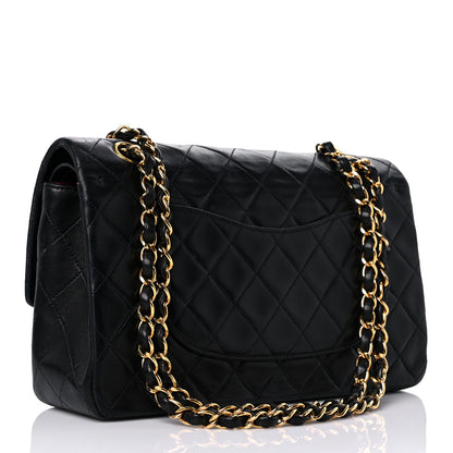 Chanel Lambskin Quilted Medium Double Flap Black 3 of 23