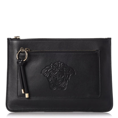 Versace Calfskin Palazzo Pochette Black 1 of 6