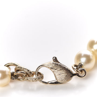 Chanel Pearl CC Long Necklace Gold 4 of 6