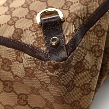 Gucci Monogram Large Abbey Tote Dark Brown 13 of 19