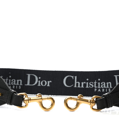 Christian Dior Canvas Embroidered Adjustable Shoulder Strap Blue 5 of 6