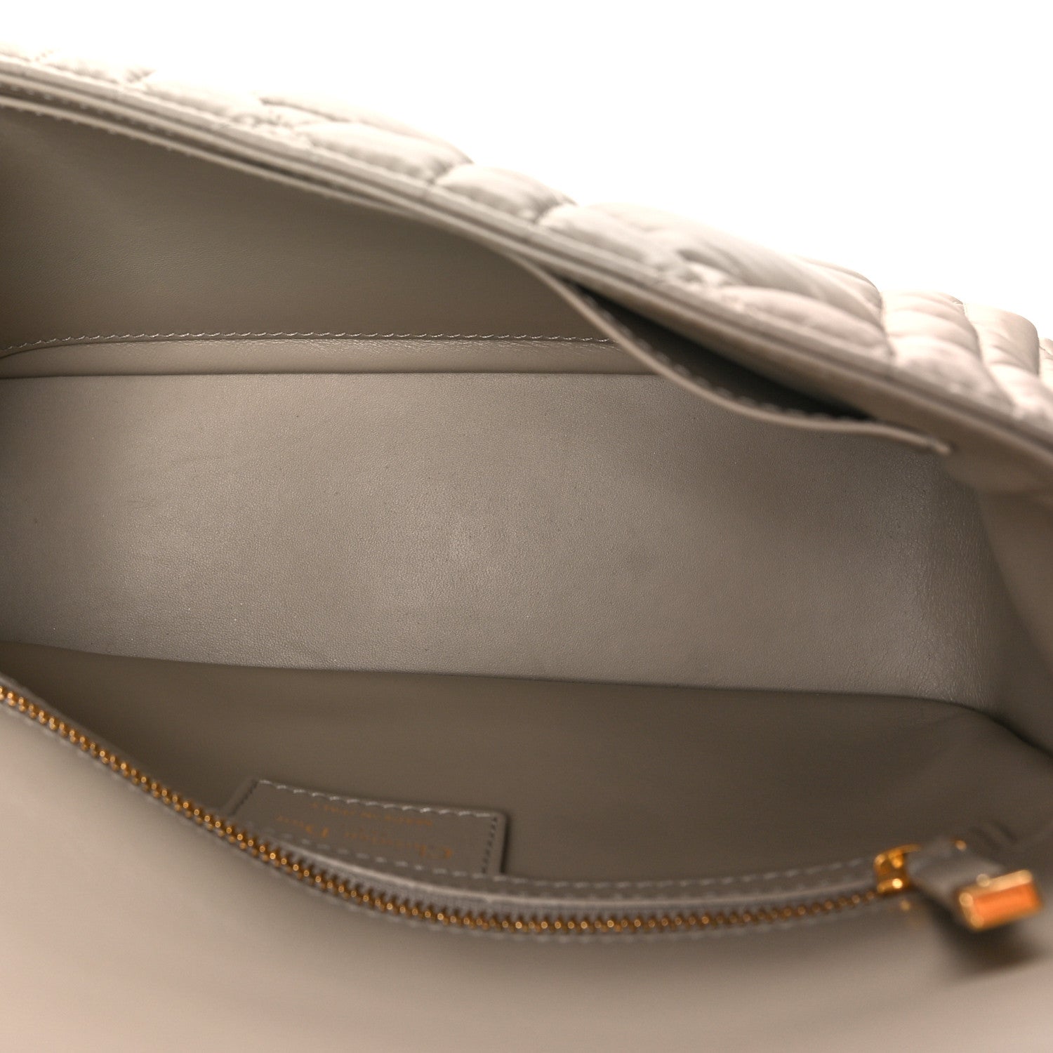 Christian Dior Calfskin Macrocannage Medium Caro Bag Sand 5 of 8