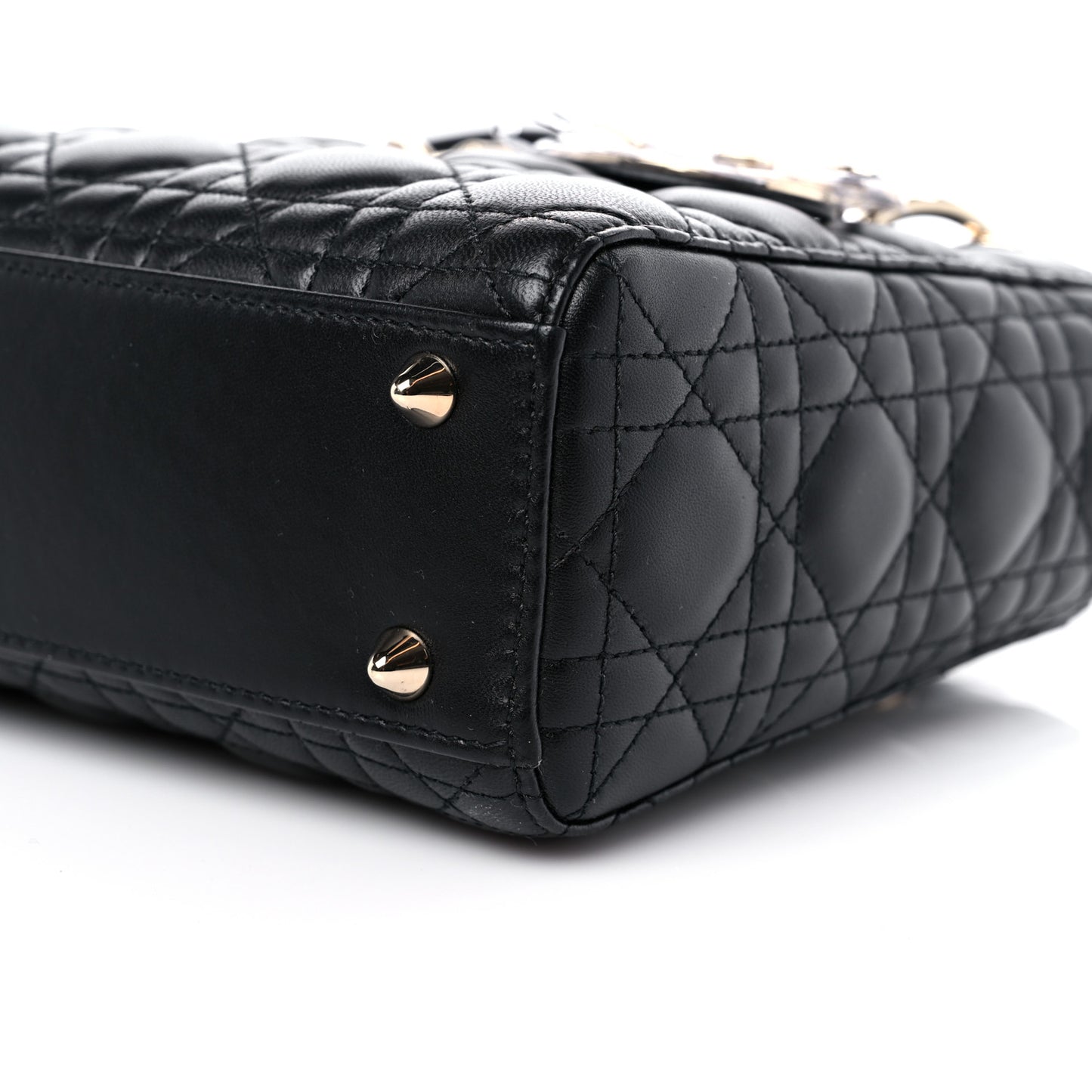 Lambskin Cannage Small My ABCDior Lady Dior Black