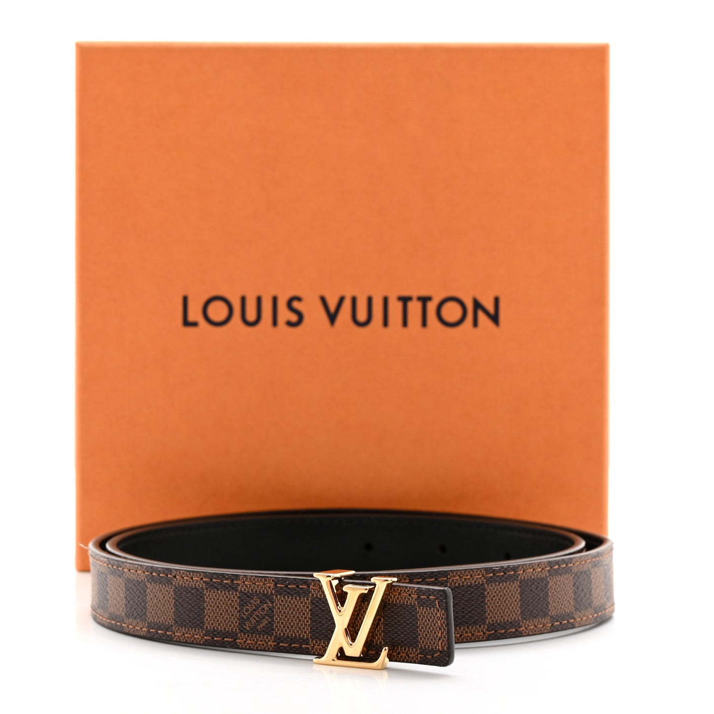 Mini Damier Ebene 25mm LV Initiales Belt 75 30