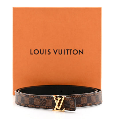 Louis Vuitton Mini Damier Ebene 25mm LV Initiales Belt 75 30 6 of 6