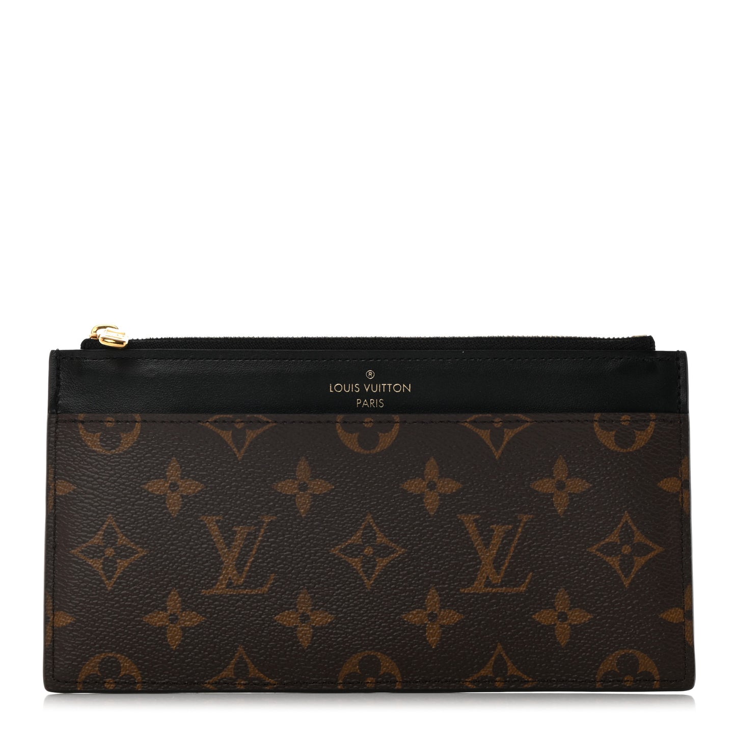Monogram Slim Purse Black