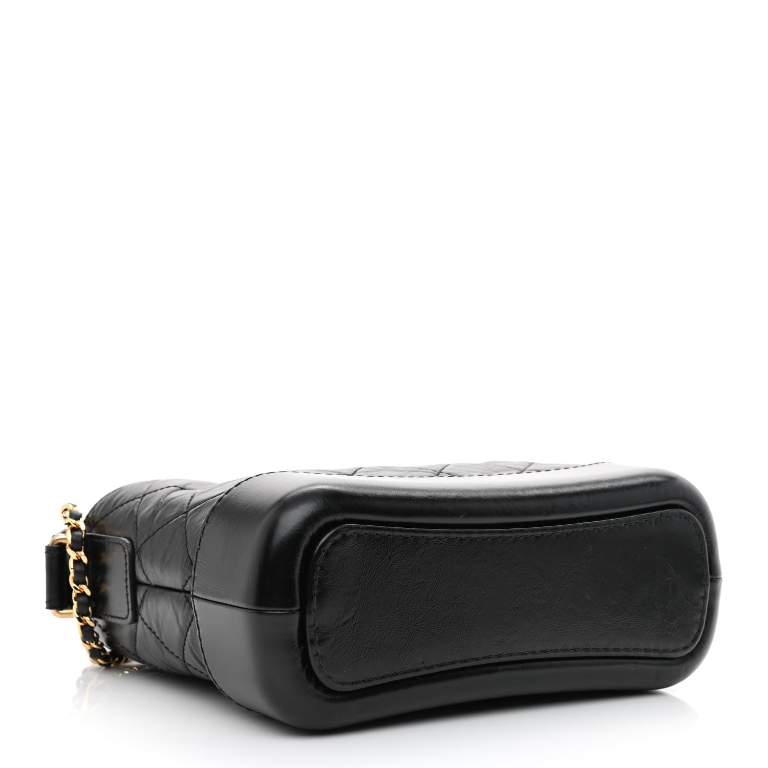 Chanel Aged Calfskin Quilted Small Gabrielle Hobo Black 3 of 9